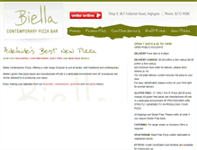 Tablet Screenshot of biellapizza.com.au